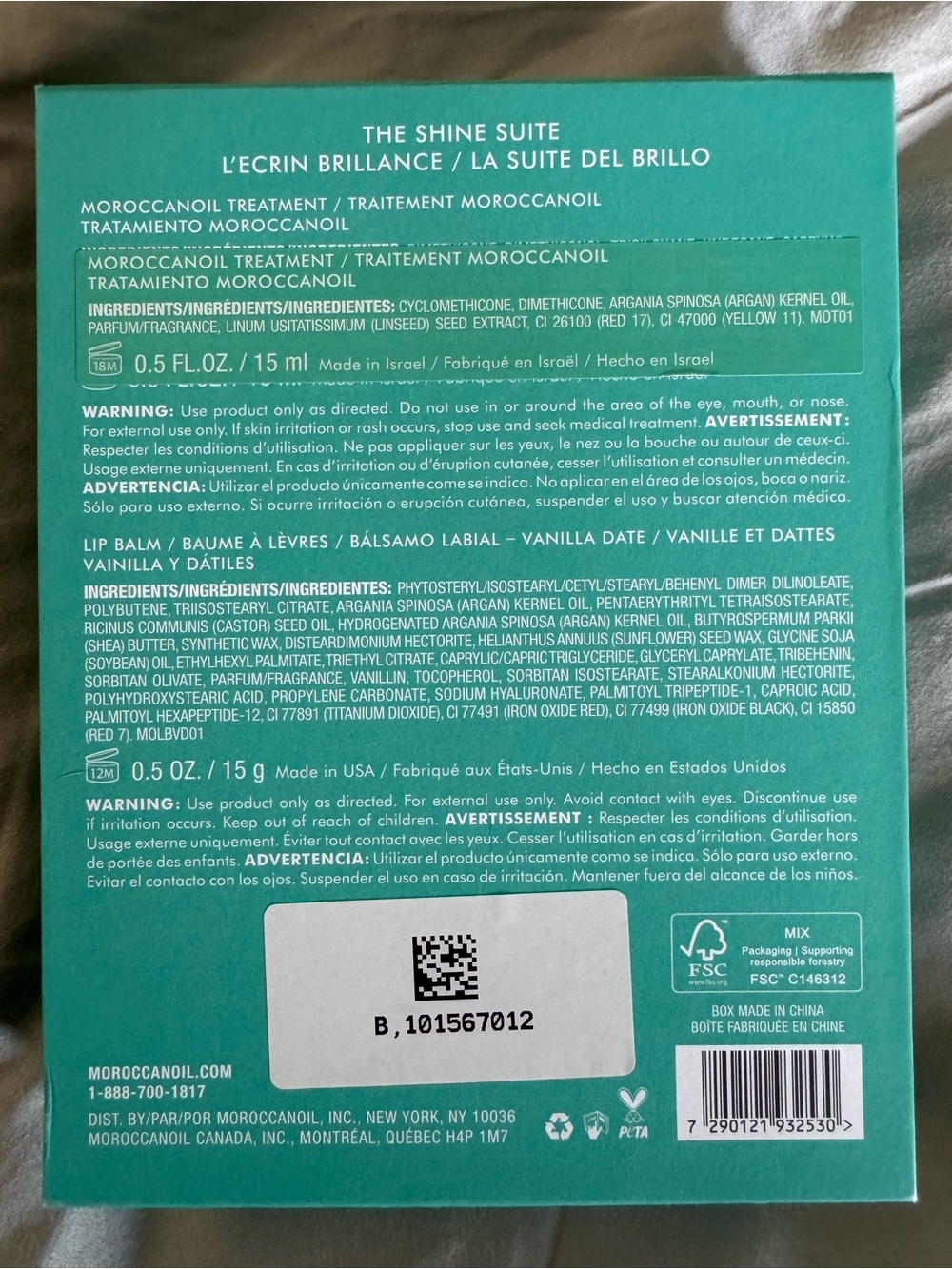 Moroccanoil The Shine Suite Gift Set - Hair Oil and Lip Balm Gift Box (NIB) - Picture 3 of 5